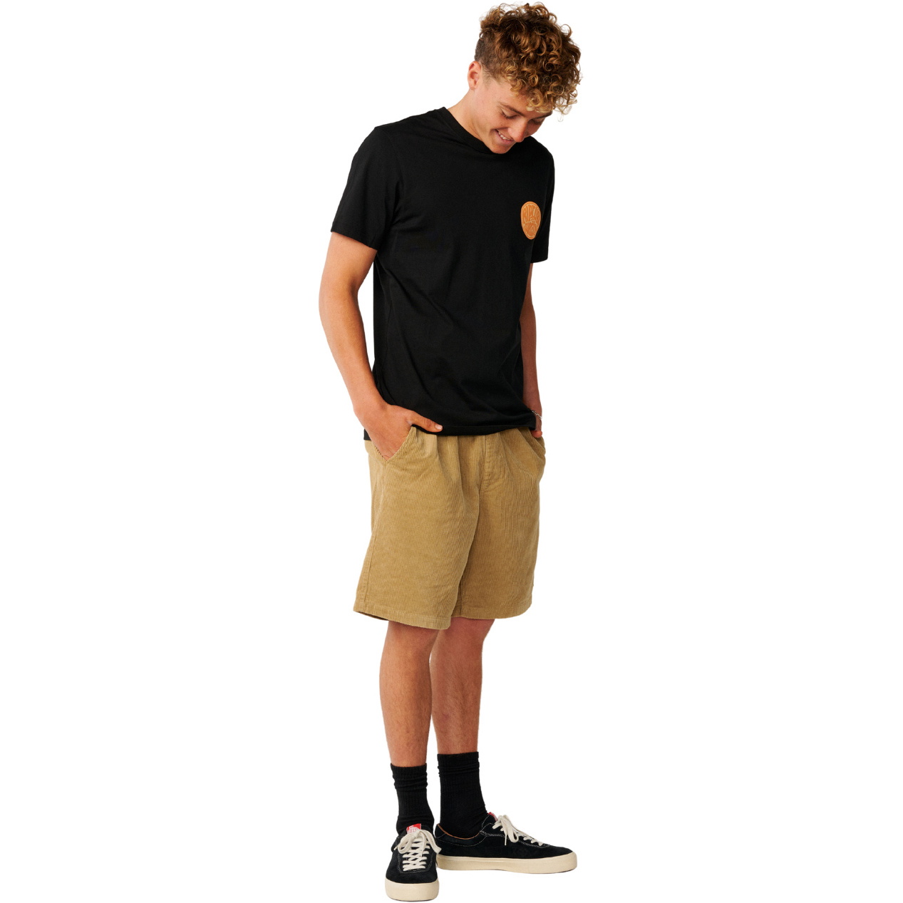 2026 Rip Curl Mens Streamline Chest Logo T-Shirt 13KMTE - Black